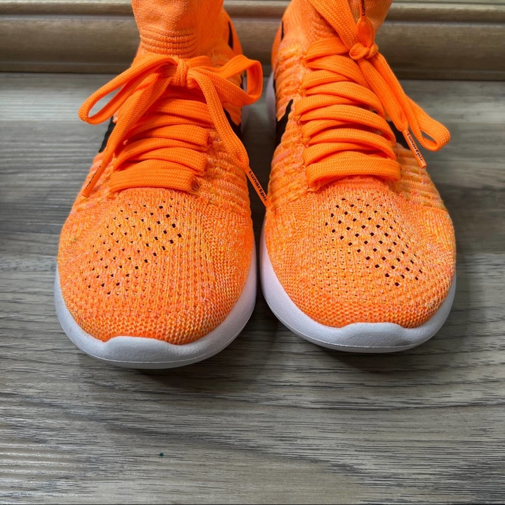Nike Lunarepic Flyknit Laser Orange Sneakers Shoes sz 7 818677-801 - Picture 5 of 10